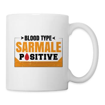 Blutgruppe Sarmale positiv - Tasse - Weiß - Rechts