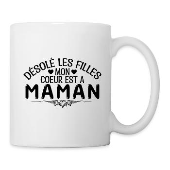 Mère fils cadeau pour maman fête des mères - Mug blanc - blanc - Droite