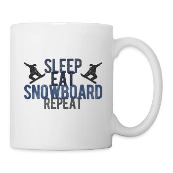 Snowboard Spruch für Snowboarder - Tasse - Weiß - Rechts