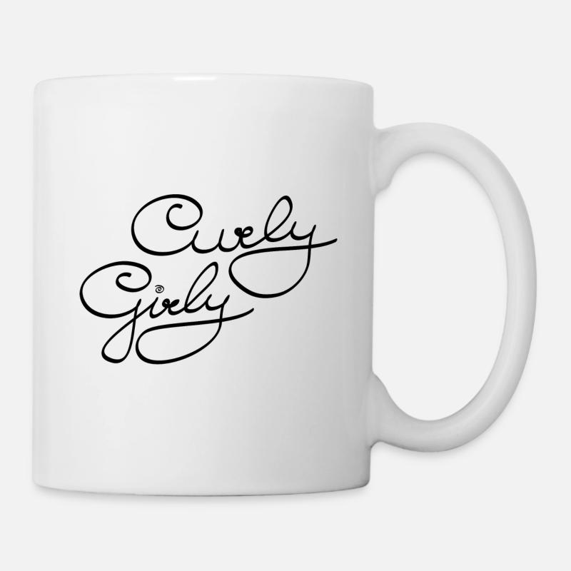 Curly Girly - Mug blanc - blanc