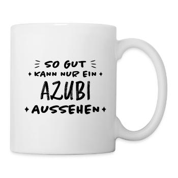 Azubi Witz Spruch Lehrling Auszubildende Geschenk - Tasse - Weiß - Rechts