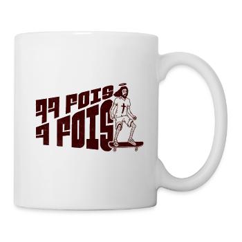 77 fois 7 fois - Mug blanc - blanc - Droite