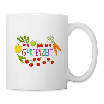 Gartenzeit Gärtner Gärtnerin Gartenarbeit Garten - Tasse - Weiß - Rechts