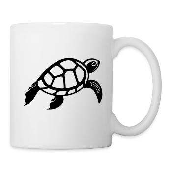 Tortue - Mug blanc - blanc - Droite