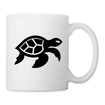 Tortue - Mug blanc - blanc - Droite