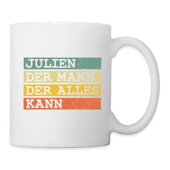 Der Mann Der Alles kann Julien - Tasse - Weiß - Rechts
