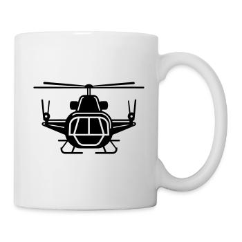 Hubschrauber - Tasse - Weiß - Rechts