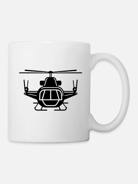 Hubschrauber - Tasse - Weiß
