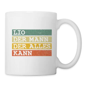 Der Mann Der Alles kann Lio - Tasse - Weiß - Rechts