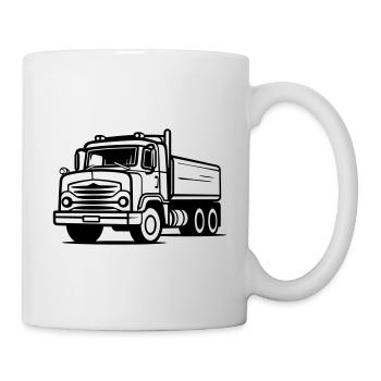 Lkw - Tasse - Weiß - Rechts