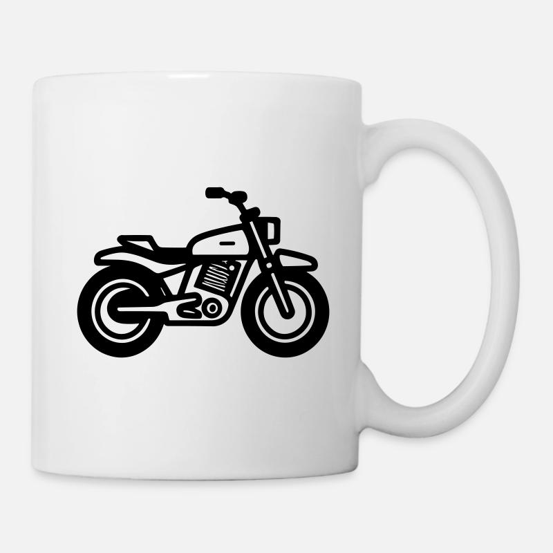 Motorrad - Tasse - Weiß