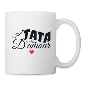 Tata D'amour - Mug blanc - blanc - Droite