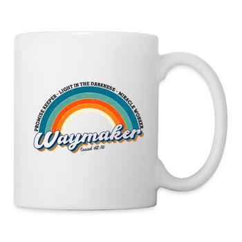 Waymaker Promise Keeper Miracle Worker , Jahrgang - Tasse - Weiß - Rechts