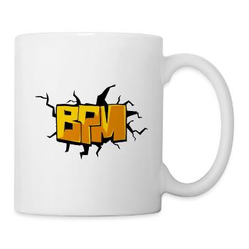 BPM Beats Per Minute Disc Jockey DJ - Mug blanc - blanc - Droite