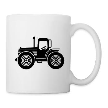 Traktor - Tasse - Weiß - Rechts