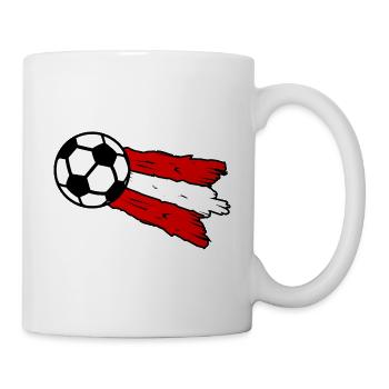 Das Austria Fußball Team - Tasse - Weiß - Rechts