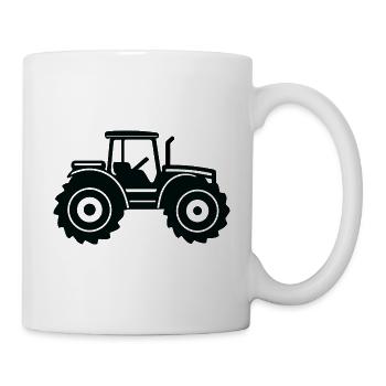 tracteur - Mug blanc - blanc - Droite
