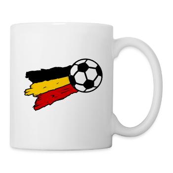 Les supporters belges - Mug blanc - blanc - Droite