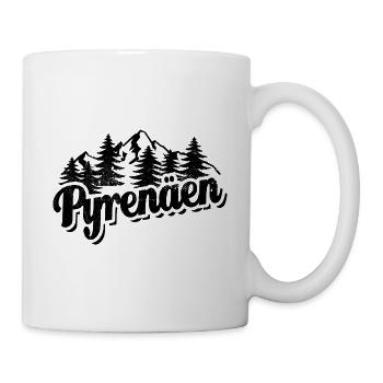 Pyrenäen - Wald und Berge Wandern Erholung - Tasse - Weiß - Rechts