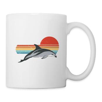 New Zealand Kaikoura Black Dolphin - Mug - white - Right