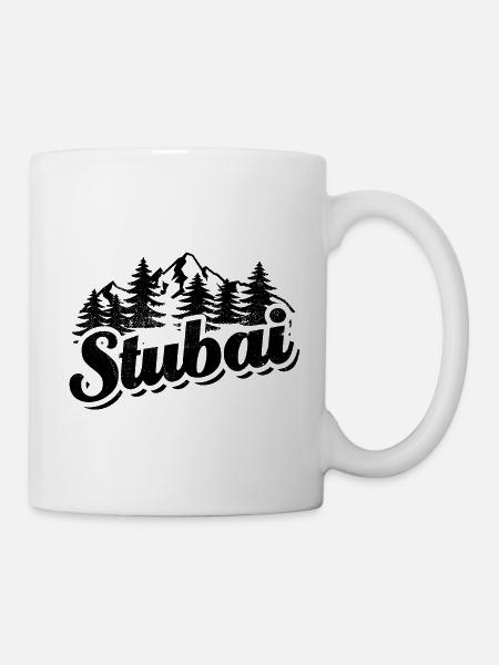 Stubai - Wald und Berge Wandern Erholung - Tasse - Weiß