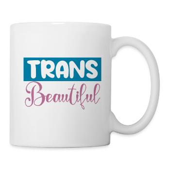 There Are More Than 2 Genders Trans Is Beautiful - Mug - white - Right
