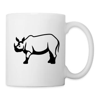 Nashorn - Tasse - Weiß - Rechts