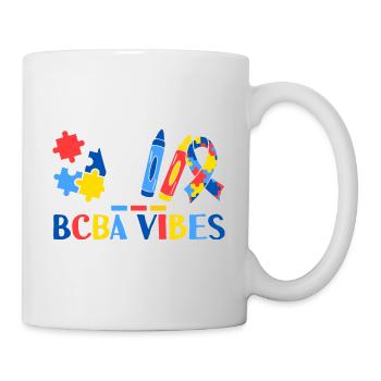 BCBA Vibes Applied Behavior Analysis Therapy - Mug - white - Right