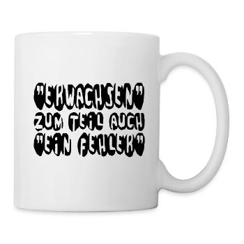 erwachsen - Tasse - Weiß - Rechts