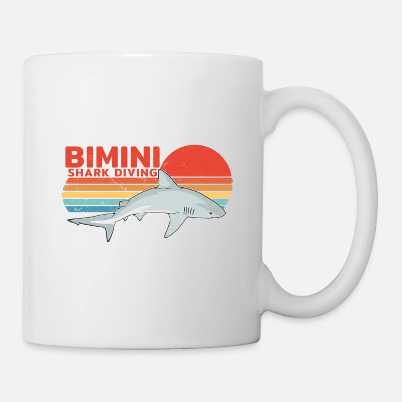 Bimini Bull Shark Diving - Tasse - Weiß