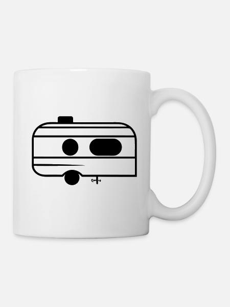 Kleiner Wohnwagen - Tasse - Weiß