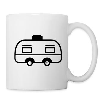 Kleiner Wohnwagen - Tasse - Weiß - Rechts