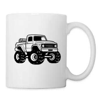 Monstertruck - Tasse - Weiß - Rechts
