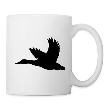 Ente – Perfekt für Jäger und Naturfreunde - Tasse - Weiß - Rechts