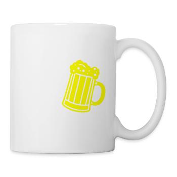 Bierkrug Bier Alkohol Prost - Tasse - Weiß - Rechts