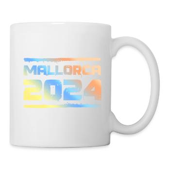 Mallorca 2024 Bunt - Tasse - Weiß - Rechts
