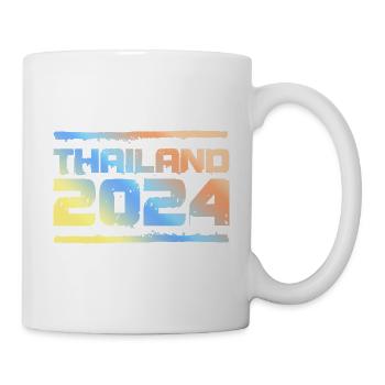 Thailand 2024 Bunt - Tasse - Weiß - Rechts