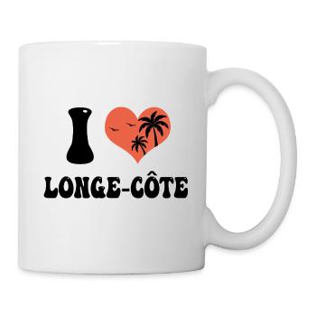j aime le longe côte - Mug blanc - blanc - Droite
