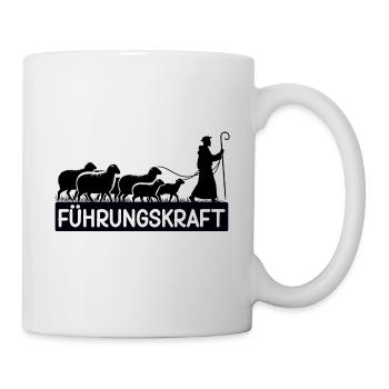 Führungskraft Schafe Hirte Geschenkidee Lustig - Tasse - Weiß - Rechts