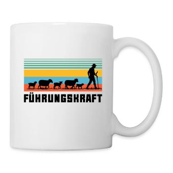 Führungskraft Schafe Hirte Geschenkidee Lustig - Tasse - Weiß - Rechts