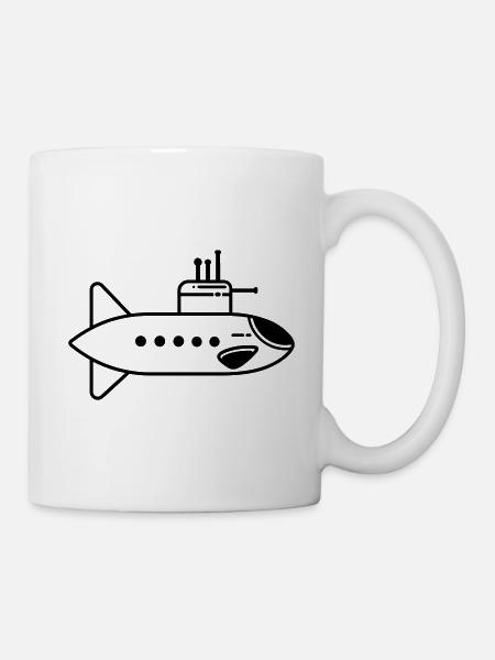 U-Boot-Boot - Tasse - Weiß