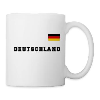 Germany jersey look with flag national flag - Mug - white - Right
