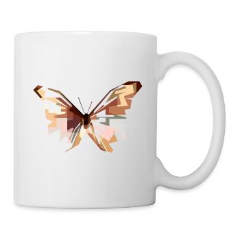 027 PAPILLON2 - Mug blanc - blanc - Droite