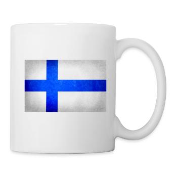 Flag of Finland, Finland flag - Mug - white - Right