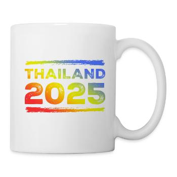 Thailand 2025 Bunt - Tasse - Weiß - Rechts