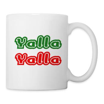 Yalla Yalla - Tasse - Weiß - Rechts