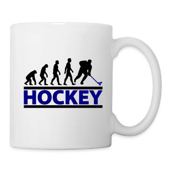 Evolution Hockey Player Cooles Geschenk - Tasse - Weiß - Rechts