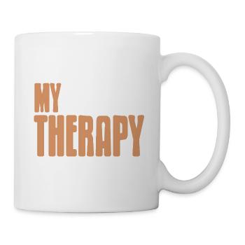 My Therapy Car Quote Auto Mindfulness Humor - Tasse - Weiß - Rechts