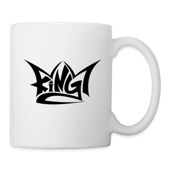 couronne couronne / roi roi / King / royal / noble - Mug blanc - blanc - Droite