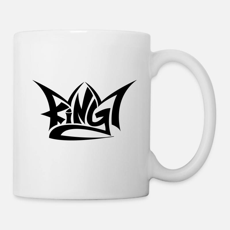 couronne couronne / roi roi / King / royal / noble - Mug blanc - blanc